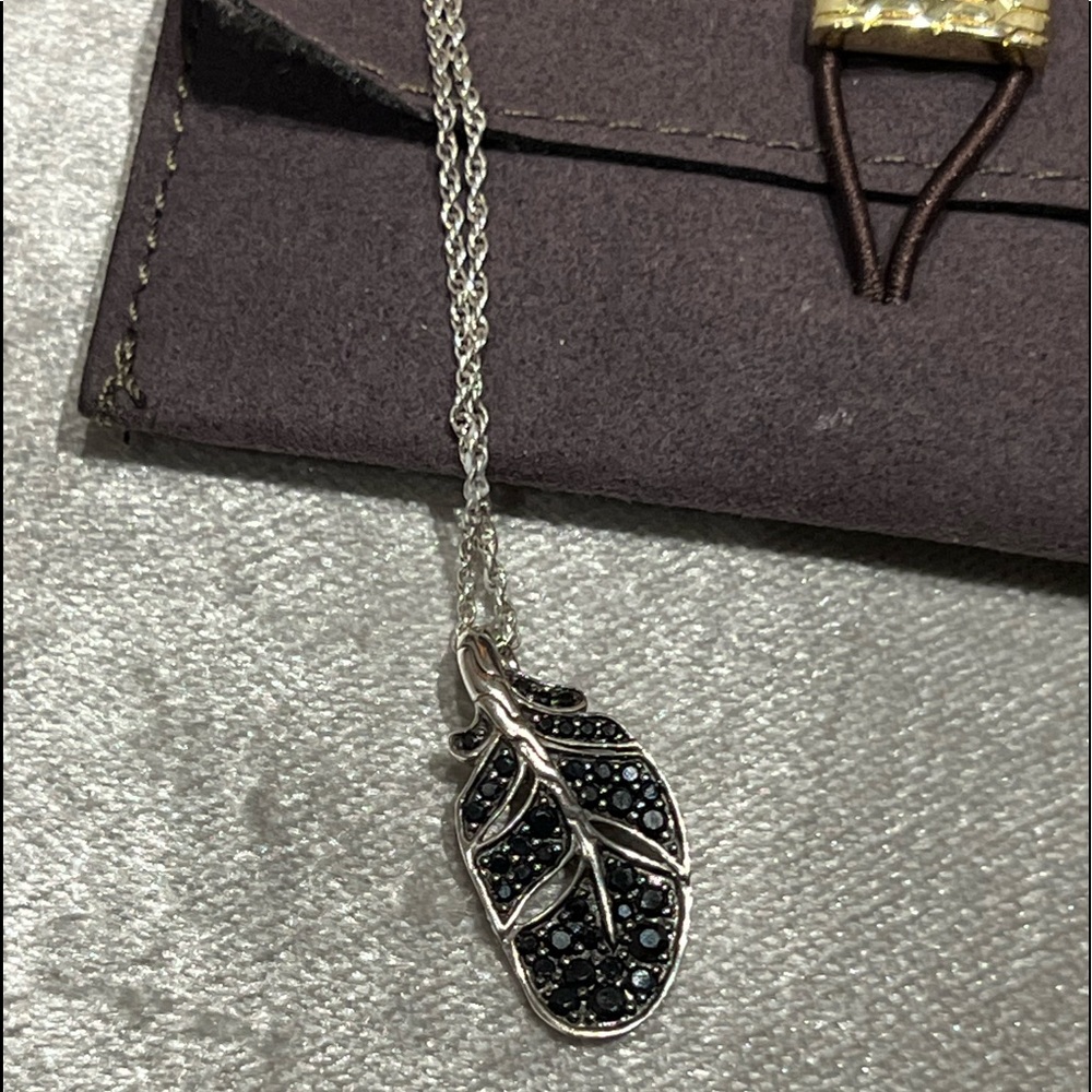 John Hardy leaf necklace